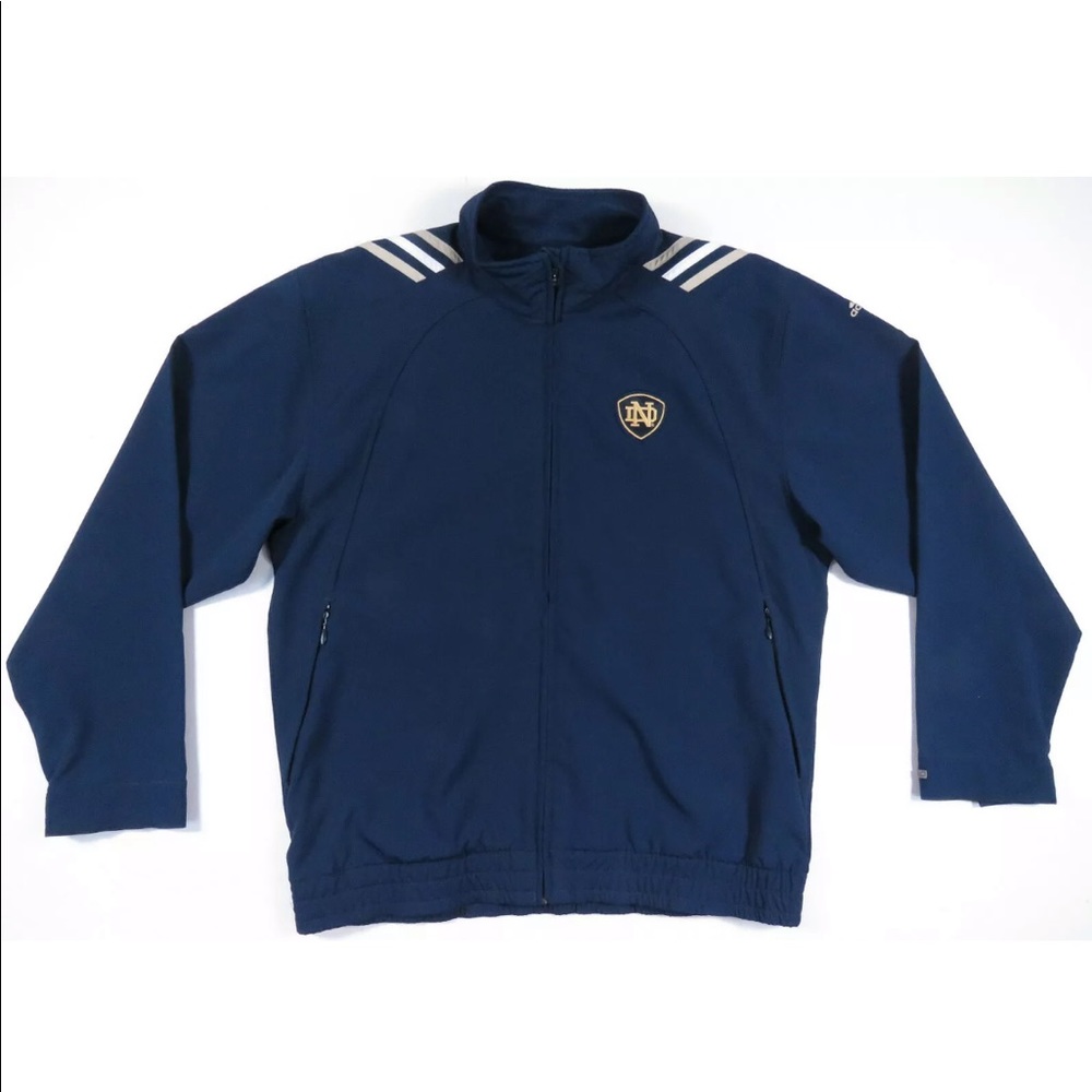 Notre Dame Fighting Irish Adidas Clima Proof Mens Full Zip Soft Shell Jacket S
